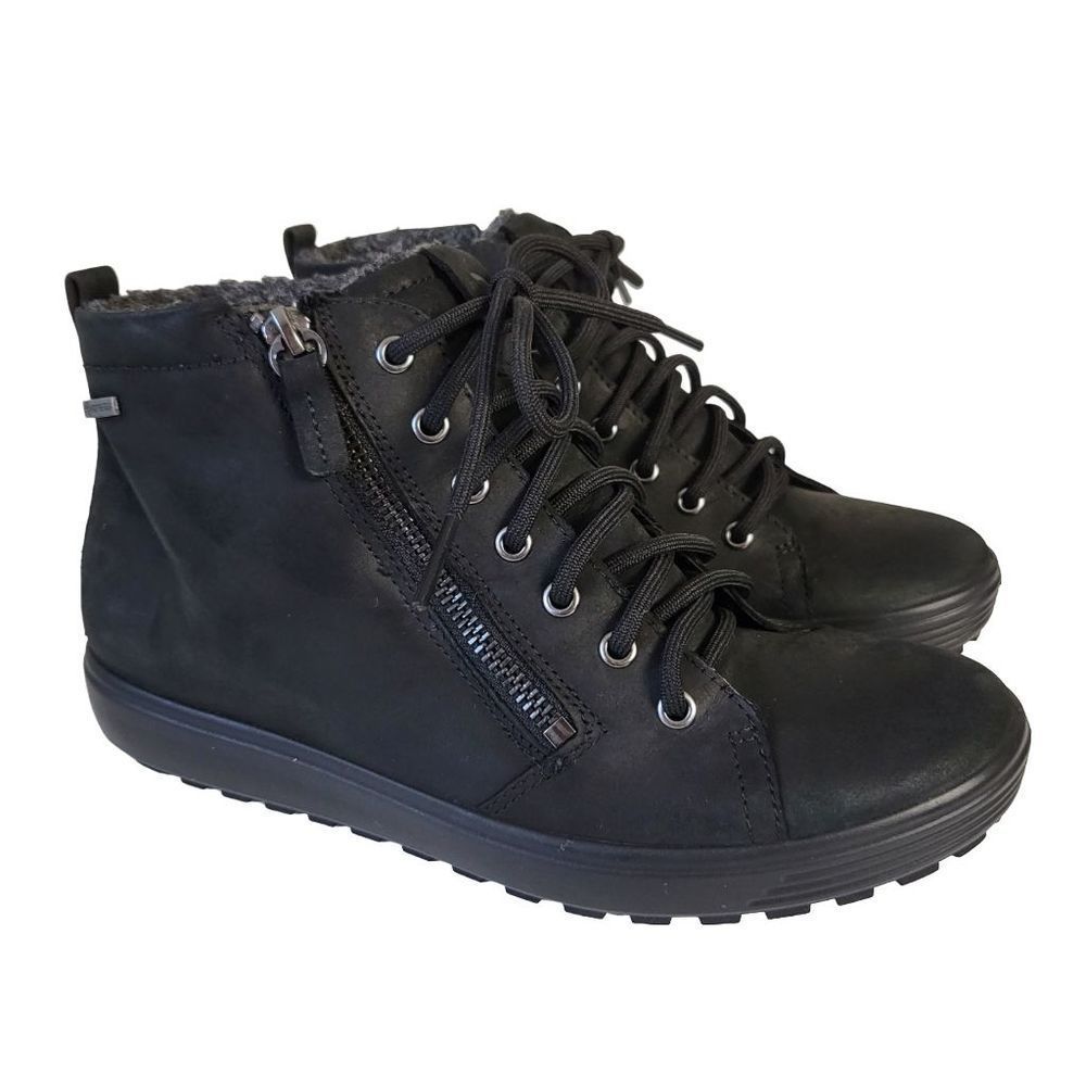 Ecco Black Ankle Boots